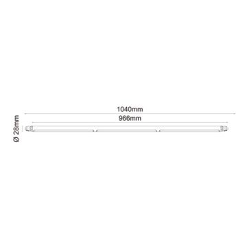 JUPITER JL006 24 Watt 104 cm Modüler LED Aydınlatma - 360 Derece Hareketli - OSRAM LED - Gün Işığı (3000K)