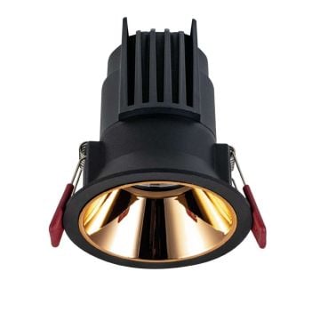 MOLLED MOL4145M 10 Watt Siyah-Gold Sıva Altı Yuvarlak LED Spot (SAMSUNG/OSRAM/PHILIPS LED & EAGLERISE/PHILIPS/LIFUD Driver)