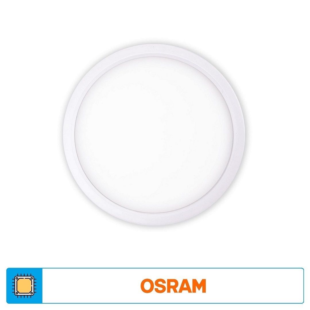 ACK AD05-01600 16 Watt Sıva Altı Yuvarlak Backlight LED Panel - SAMSUNG/OSRAM LED & OSRAM/PHILIPS/LIFUD Driver - Gün Işığı (3000K)