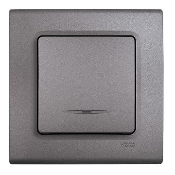 VİKO Linnera Life 90442019 Işıklı Anahtar [Granit Grisi]