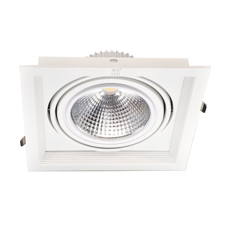 MOLLED MOL2081Y Beyaz Kasa 20 Watt LED Mağaza Spotu (SAMSUNG/OSRAM LED & EAGLERISE/PHILIPS/LIFUD Driver)
