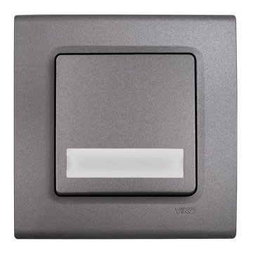 VİKO Linnera Life 90442027 Işıklı Etiketli Zil Anahtarı [Granit Grisi]