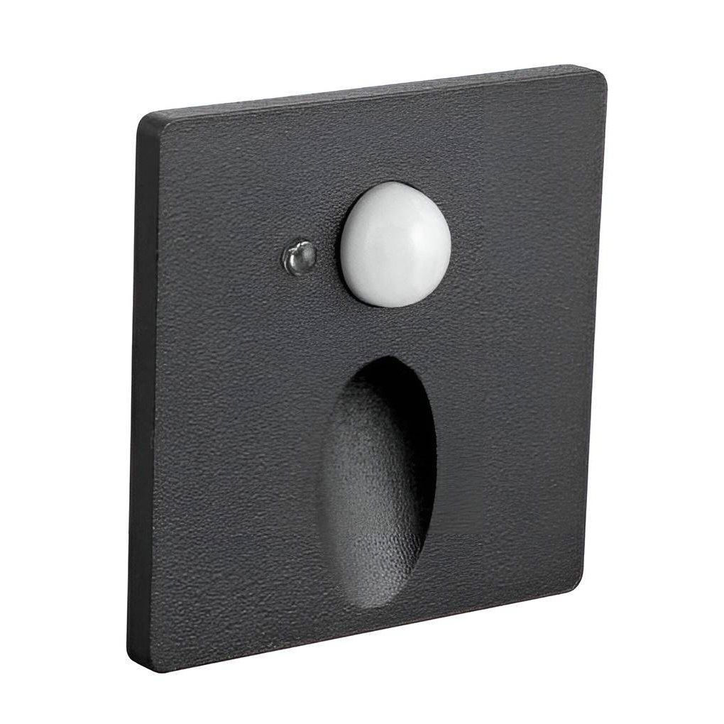 JUPITER LW378 S 1 Watt Siyah Sıva Altı Sensörlü Kare Dış Mekan LED Merdiven Armatürü - Gün Işığı (3000K)