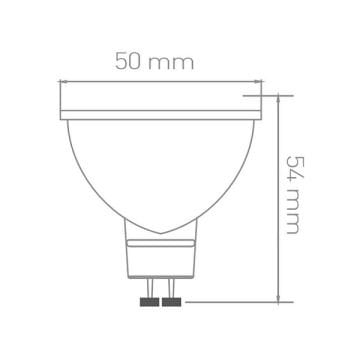 ACK AA24-01753 7 Watt GU10 Duylu Mercekli LED Ampul - SAMSUNG Ledli - Beyaz Işık (6500K)