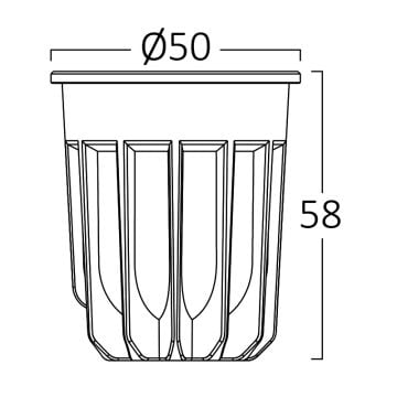 Braytron BA23-31031 Siyah Kasa 10 Watt LED Spot Modül - Beyaz Işık (6500K)