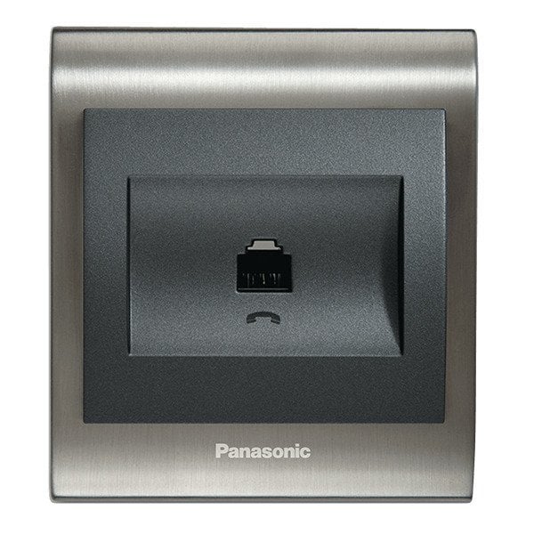 VİKO Ultima/Sistema/Optima Telefon-Nümeris-Data Prizleri WBTR0402-5BL Nümeris-Telefon Prizi Kapağı (RJ11) [Siyah]