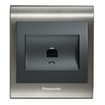 VİKO Ultima/Sistema/Optima Telefon-Nümeris-Data Prizleri WBTR0402-5BL Nümeris-Telefon Prizi Kapağı (RJ11) [Siyah]