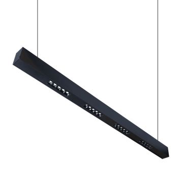 goldX ZE2002 Siyah/Beyaz Kasa 20 Watt 90 cm Lensli Lineer Sarkıt Armatür (SAMSUNG LED & EAGLERISE Driver)