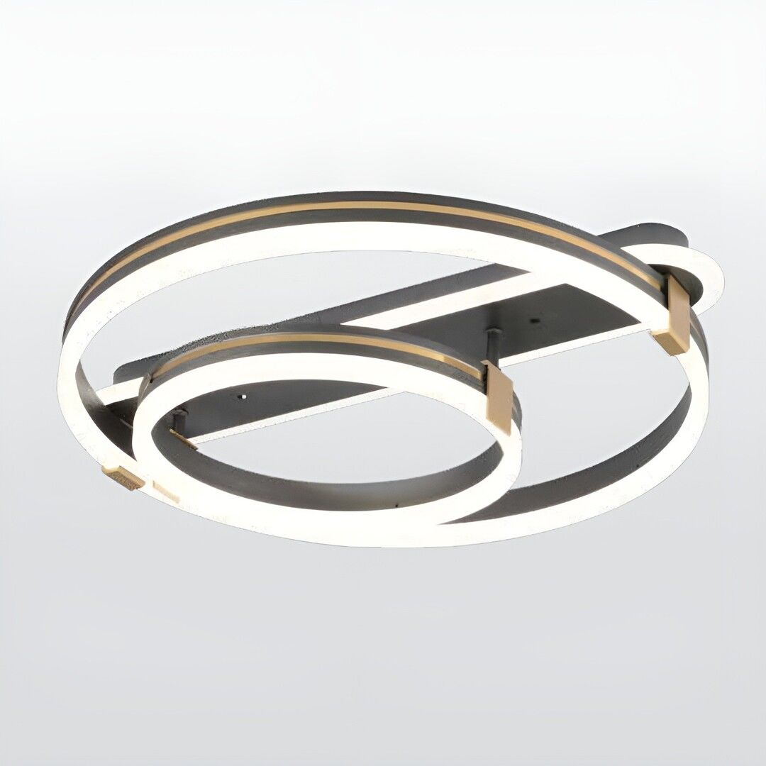 CL-739 112 Watt İkili Antrasit Modern LED Avize - 3 Işık Renkli (Beyaz + Ilık Beyaz + Gün Işığı)