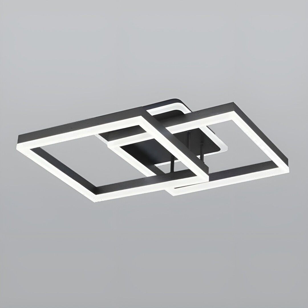 CL-746 148 Watt İkili Antrasit Modern LED Avize - 3 Işık Renkli (Beyaz + Ilık Beyaz + Gün Işığı)