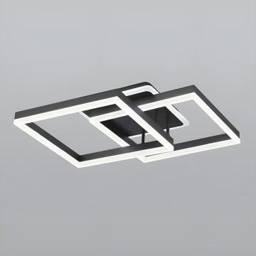 CL-746 148 Watt İkili Antrasit Modern LED Avize - 3 Işık Renkli (Beyaz + Ilık Beyaz + Gün Işığı)