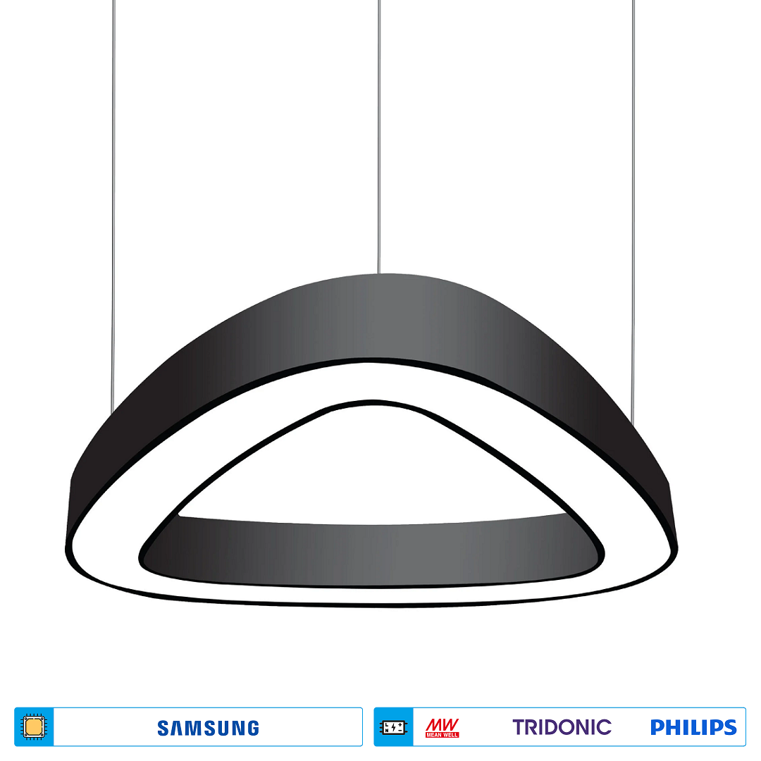 ACK AL02-04601 60 Watt Üçgen Halka Sıva Üstü Lineer Armatür - SAMSUNG/OSRAM LED & MEAN WELL/PHILIPS/TRIDONIC Driver