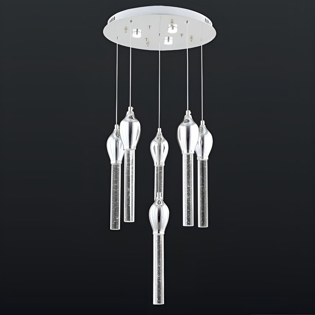 CL-520-6 6x3 Watt Krom/Gold Modern LED Avize