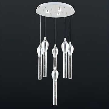 CL-520-6 6x3 Watt Krom/Gold Modern LED Avize