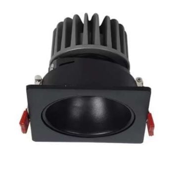 MOLLED MOL4081 8 Watt Siyah Kasa Sıva Altı Kare LED Spot (SAMSUNG/OSRAM/PHILIPS LED & EAGLERISE/PHILIPS/LIFUD Driver)