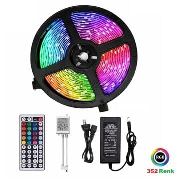 CATA CT-4558 352 Renkli RGB Şerit Led Seti - 5 Watt/Metre [5 Metre]