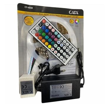 CATA CT-4558 352 Renkli RGB Şerit Led Seti - 5 Watt/Metre [5 Metre]