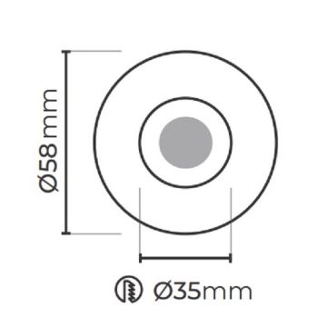 MOLLED MOL7053 2 Watt Yuvarlak Buzlu Mini RGB LED Spot
