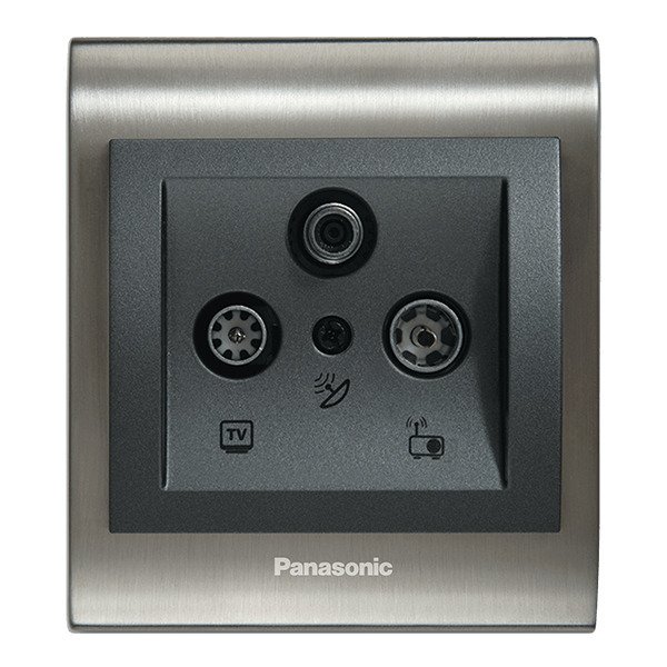 VİKO Ultima/Sistema/Optima WBTR0464-5BL Uydu Prizi (SAT-TV-RAD) [Siyah]