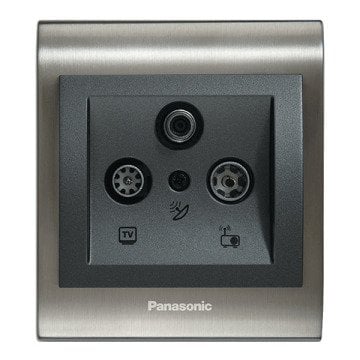 VİKO Ultima/Sistema/Optima WBTR0464-5BL Uydu Prizi (SAT-TV-RAD) [Siyah]