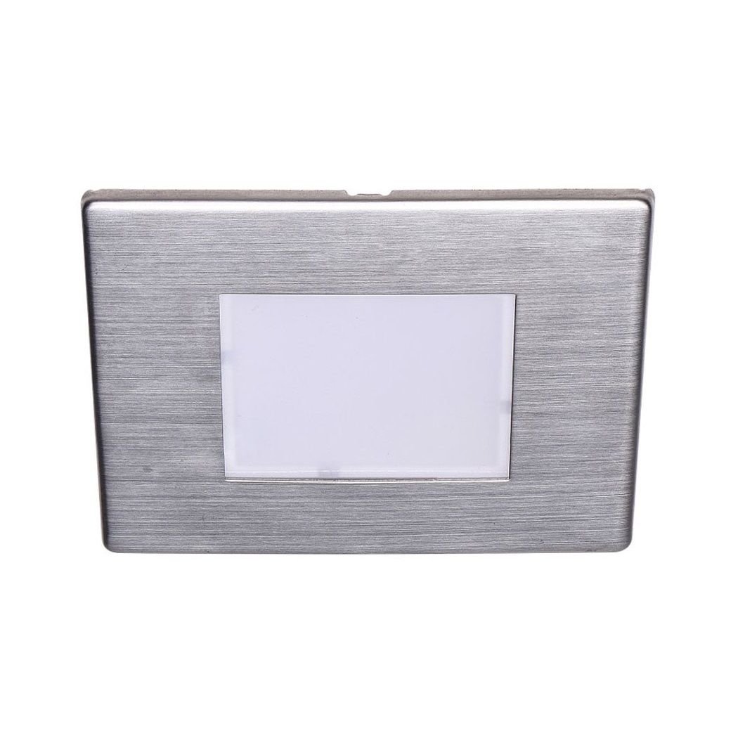 JUPITER LW446 1.2 Watt Sıva Altı Kare Dış Mekan LED Merdiven Armatürü - Paslanmaz Çelik Çerçeveli - Gün Işığı (3000K)