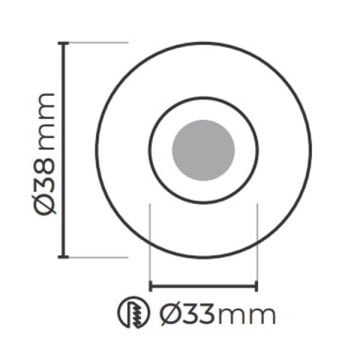 MOLLED MOL7066 3 Watt Beyaz Yuvarlak Mini LED Spot