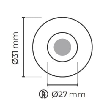 MOLLED MOL7054 3 Watt Buzlu Camlı Mini LED Spot