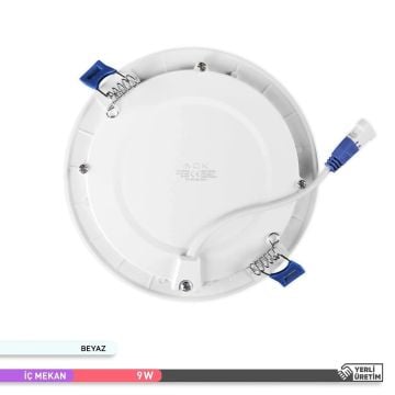 ACK AP01-00930 9 Watt Sıva Altı Yuvarlak LED Panel - OSRAM LED - Ilık Beyaz (4000K)