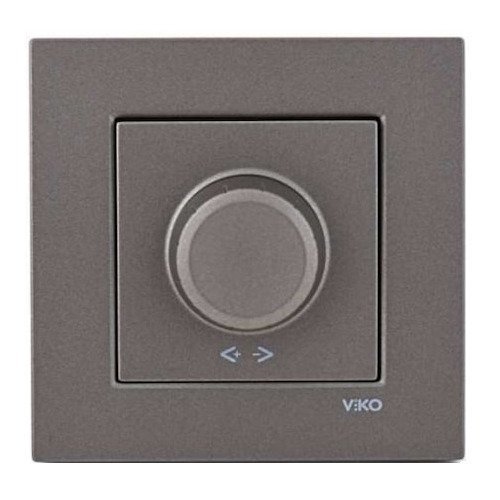 VİKO Novella/Trenda 92605064 Universal Dimmer Düğmesi (3-150W) [Antrasit]