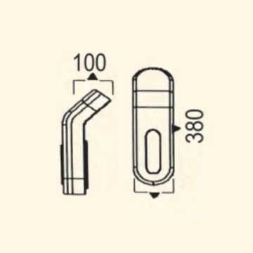 ZİTA 206SS Luna Sensörlü Dış Mekan Aplik - PC Gövde - E27 Duylu - IP44