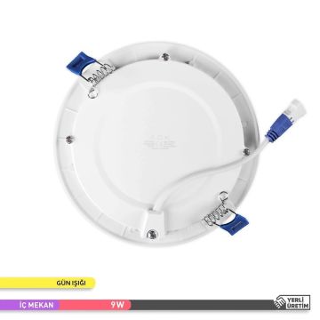 ACK AP01-00900 9 Watt Sıva Altı Yuvarlak LED Panel - OSRAM LED - Gün Işığı (3000K)