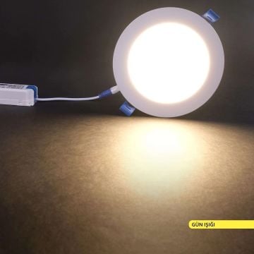 ACK AP01-00900 9 Watt Sıva Altı Yuvarlak LED Panel - OSRAM LED - Gün Işığı (3000K)