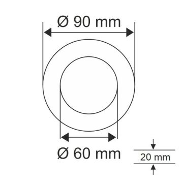 HELIOS HS 1800 Yuvarlak Cam Spot Kasası