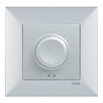 VİKO Novella/Trenda 92605064 Universal Dimmer Düğmesi (3-150W) [Gümüş]