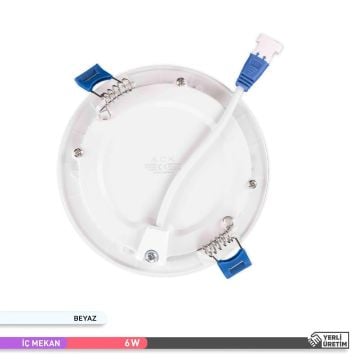 ACK AP01-00600 6 Watt Sıva Altı Yuvarlak LED Panel - OSRAM LED - Gün Işığı (3000K)