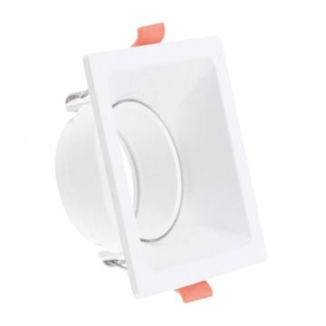 HELIOS HS 1411 Sıva Altı Beyaz Kare Spot Kasası (Metal)