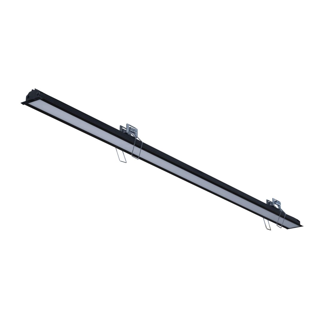 goldX ZE2043 Siyah/Beyaz Kasa 24 Watt 120 cm Sıva Altı Lineer Armatür (SAMSUNG LED & EAGLERISE Driver)