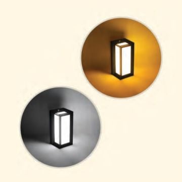 ZİTA 291-E27-Siyah Ultra Siyah Dış Mekan Aplik - PC Gövde - E27 Duylu - IP54