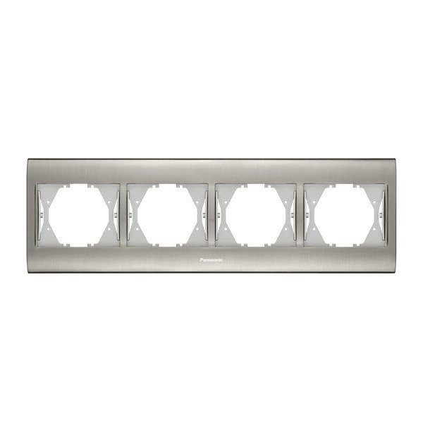 VİKO Thea Blu WBTF0804-5IN Dörtlü Yatay Çerçeve [Inox]