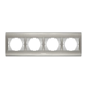 VİKO Thea Blu WBTF0804-5IN Dörtlü Yatay Çerçeve [Inox]