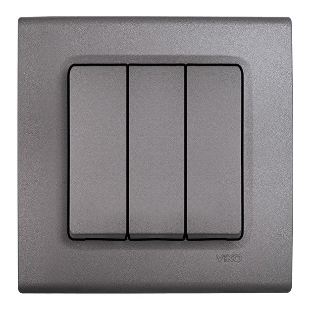 VİKO Linnera Life 90442068 Üçlü Anahtar [Granit Grisi]