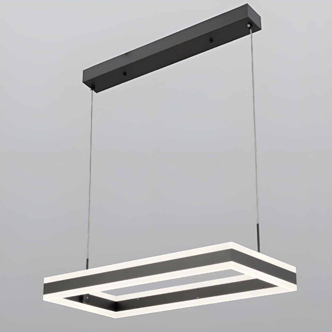 CL-743-1 144 Watt Antrasit Modern LED Avize - 3 Işık Renkli (Beyaz + Ilık Beyaz + Gün Işığı)