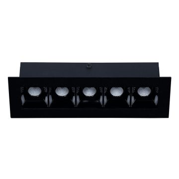 goldX ZE082 Siyah/Beyaz Kasa 10 Watt 15 cm Sıva Üstü Lensli Lineer Armatür (SAMSUNG LED & EAGLERISE Driver)