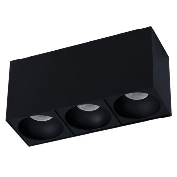 goldX ZE146-BK 2x12 Watt Siyah/Beyaz Sıva Üstü Üçlü LED Spot (SAMSUNG LED & EAGLERISE Driver)