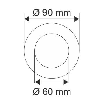 HELIOS HS 1809 Gaye Gold Yuvarlak Kristal Spot Kasası