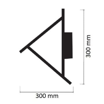 NOAS YL85-2000 20 Watt Üçgen LED Lineer Aplik