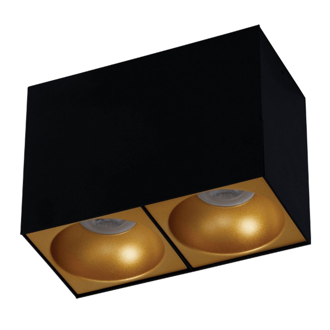 goldX ZE145-BG 2x12 Watt Siyah-Kızıl Gold Sıva Üstü İkili LED Spot (SAMSUNG LED & EAGLERISE Driver)