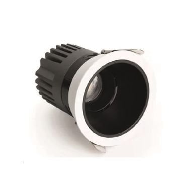 MOLLED MOL4080 8 Watt Beyaz-Siyah Kasa Sıva Altı Yuvarlak LED Spot (SAMSUNG/OSRAM/PHILIPS LED & EAGLERISE/PHILIPS/LIFUD Driver)