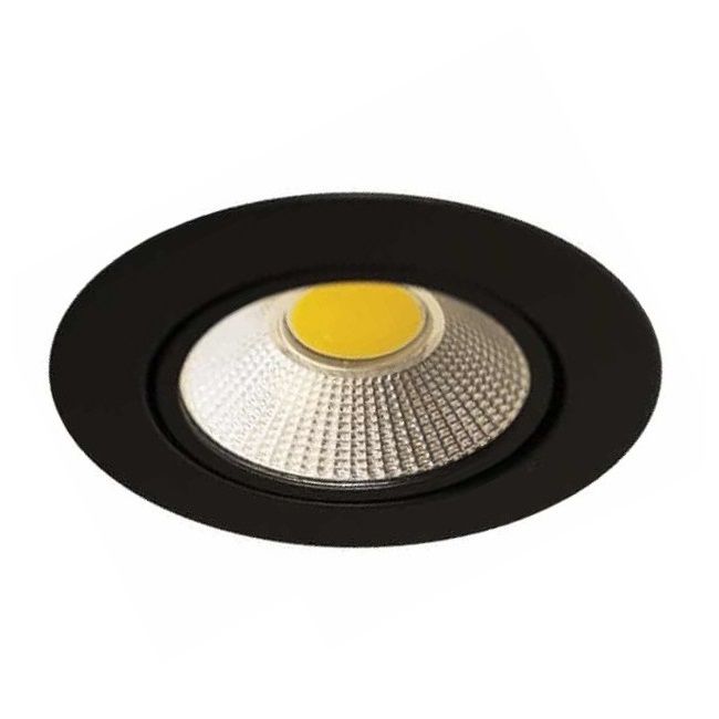 MOLLED MOL938 5 Watt Sıva Altı Siyah Yuvarlak LED Spot - Gün Işığı (3000K)