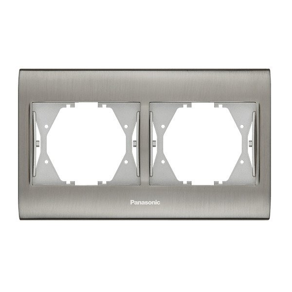 VİKO Thea Blu WBTF0802-5IN İkili Yatay Çerçeve [Inox]